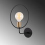 Opviq Circle - 3260 Lámpara de pared negra